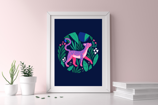 Affiche Pink Leo